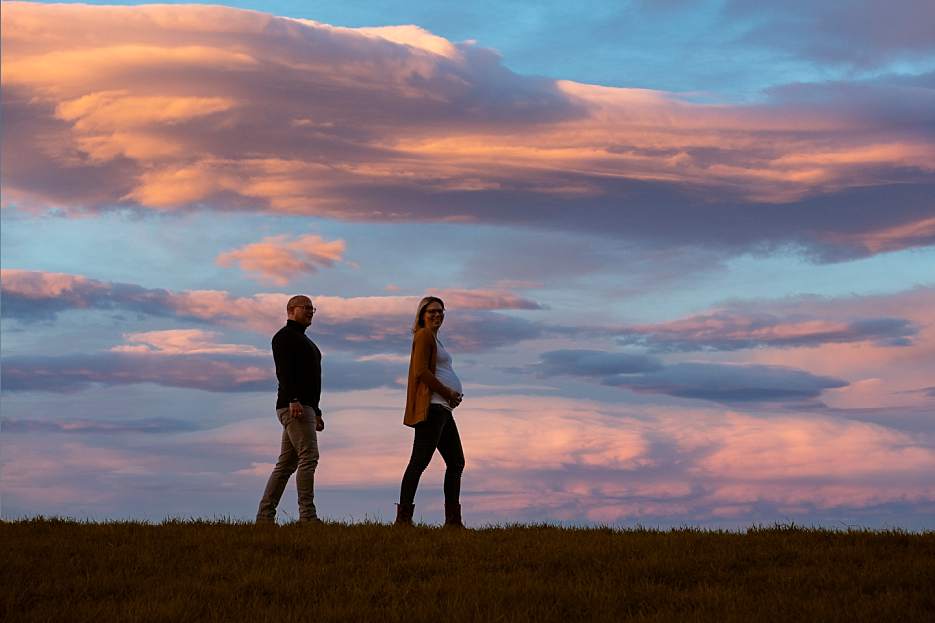 Babybauch Shooting im Herbst